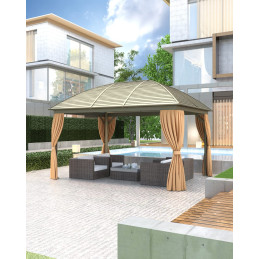 Carbet Aluminium 3x4 avec Moustiquaire - PureDesign | Prix Exclusif Web | Livraison Martinique