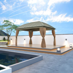 Carbet Aluminium 3x4 avec Moustiquaire - PureDesign | Prix Exclusif Web | Livraison Martinique